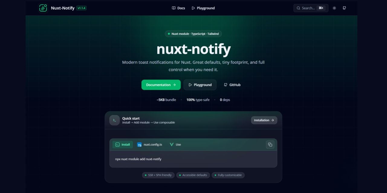 Nuxt Notify
